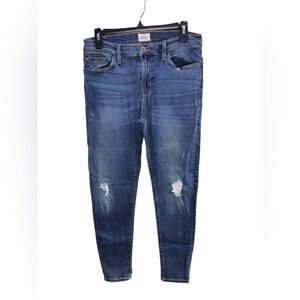 Hudson Jeans Relaxed Fit Distressed Blue Denim Size 30